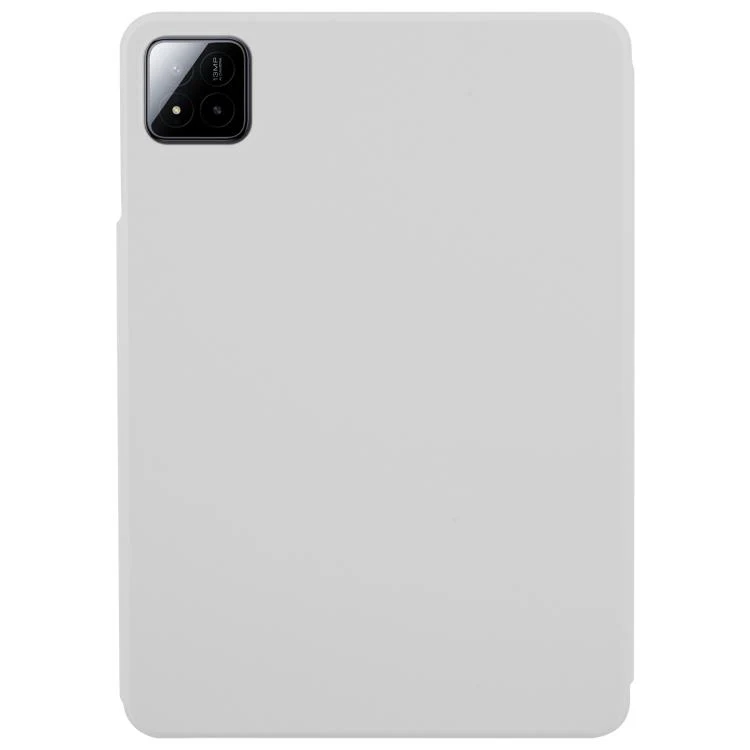 For Xiaomi Pad 7 / 7 Pro Trifold Magnetic Split Acrylic Leather Tablet Case(Grey) - Image 3