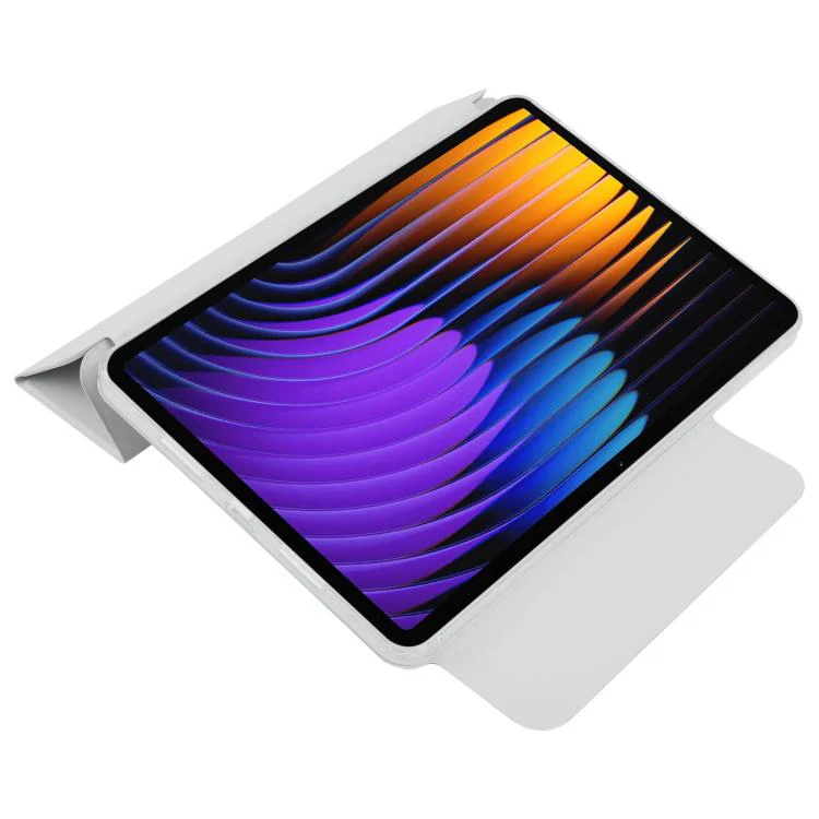 For Xiaomi Pad 7 / 7 Pro Trifold Magnetic Split Acrylic Leather Tablet Case(Grey) - Image 7