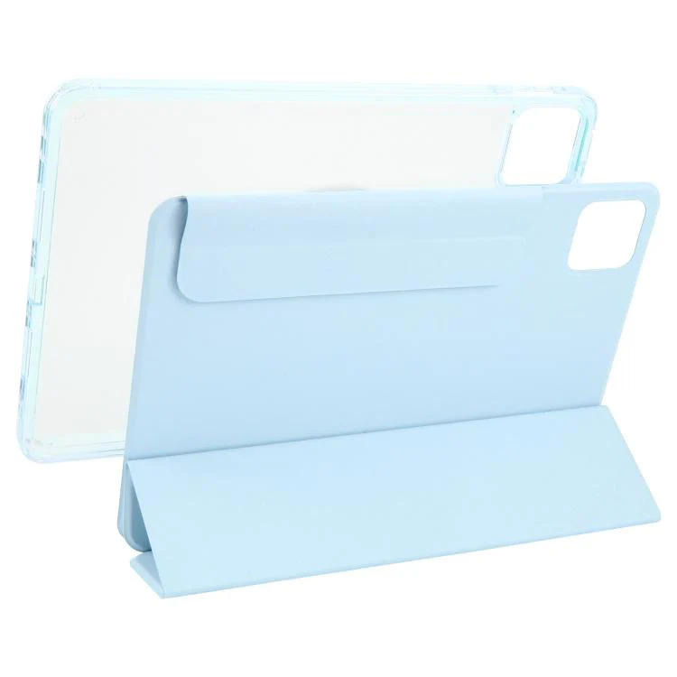 For Xiaomi Pad 7 / 7 Pro Trifold Magnetic Split Acrylic Leather Tablet Case(Ice Blue) - Image 5