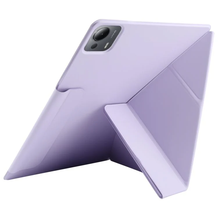 For Xiaomi Pad 7 Ultra Fixed Buckle Magnetic Deformation Leather Tablet Case(Purple) - Image 5