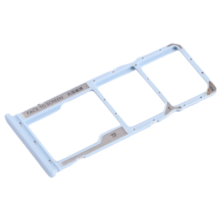For Xiaomi Poco  C51 SIM Card Tray + SIM Card Tray + Micro SD Card Tray (Blue) - Image 2