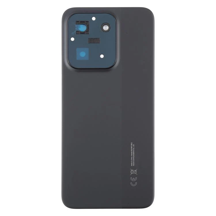For Xiaomi Poco C85 4G 171mm Global Original Battery Back Cover with Camera Lens Frame(Black) - Image 2