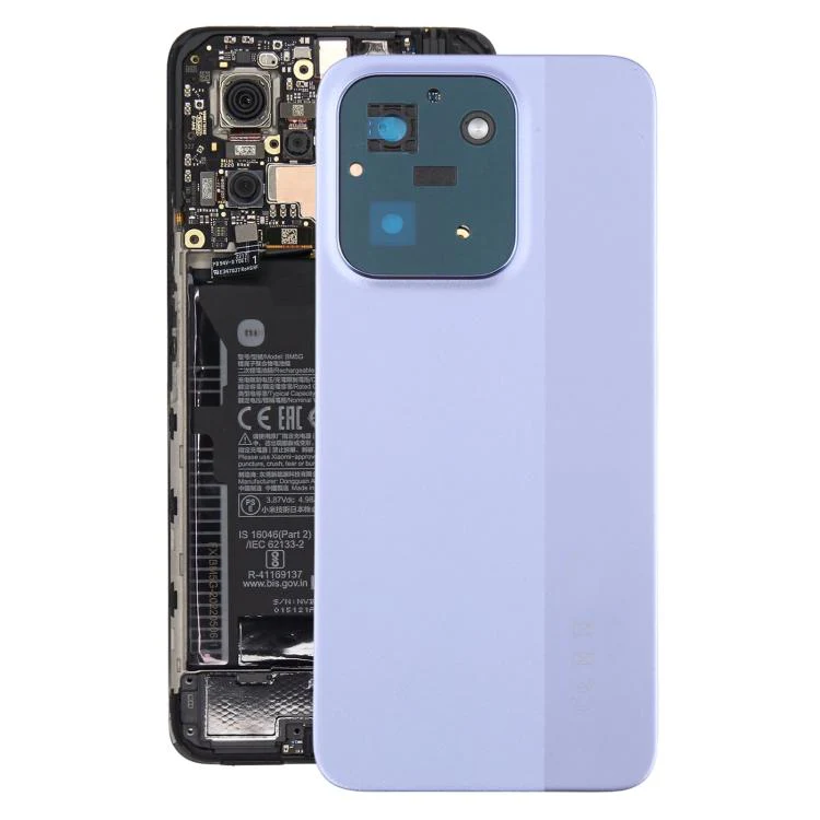 For Xiaomi Poco C85 4G 171mm Global Original Battery Back Cover with Camera Lens Frame(Purple)
