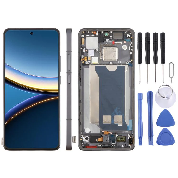 For Xiaomi Poco F7 Pro Original LCD Screen Digitizer Full Assembly with Frame (Black)