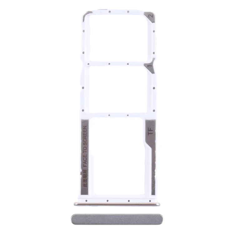 For Xiaomi Poco M5 4G SIM Card Tray + SIM Card Tray + Micro SD Card Tray (Silver)