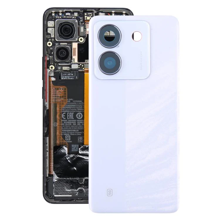 For Xiaomi Poco M7 Pro 5G Original Battery Back Cover with Camera Lens Frame(Purple)