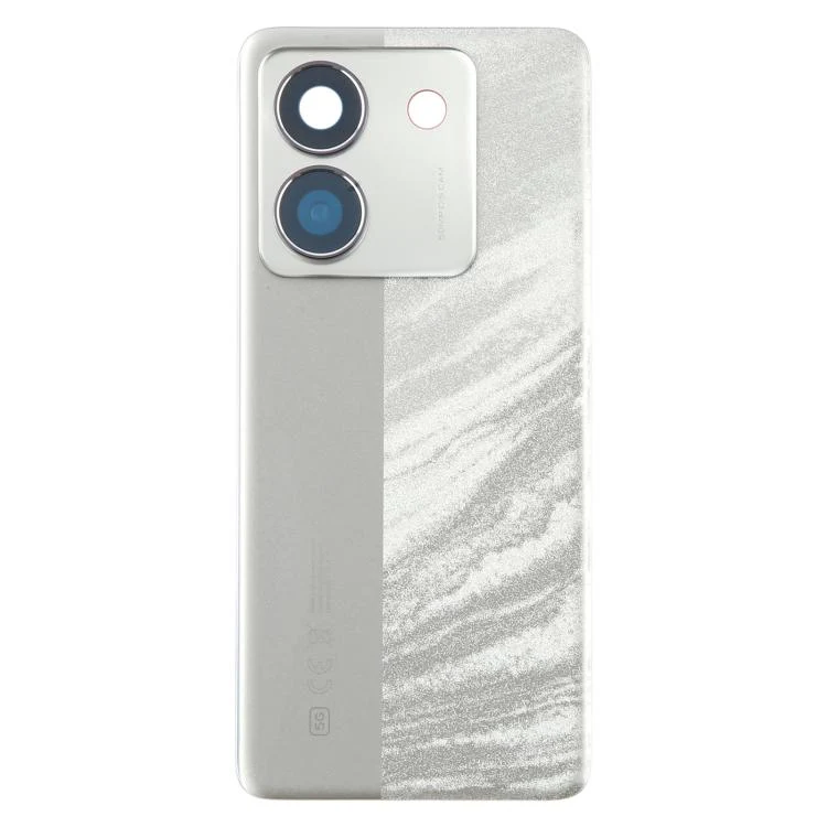 For Xiaomi Poco M7 Pro 5G Original Battery Back Cover with Camera Lens Frame(Silver) - Image 2