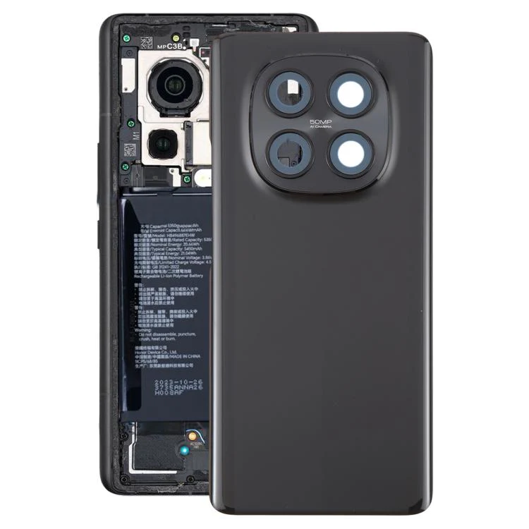 For Xiaomi Poco M8 Original Battery Back Cover with Camera Lens Frame(Black)