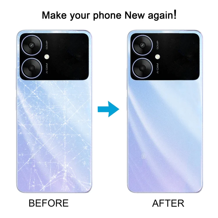 For Xiaomi Redmi 13R Original Battery Back Cover(Black) - Image 6