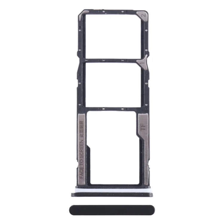 For Xiaomi Redmi A2+ SIM Card Tray + SIM Card Tray + Micro SD Card Tray (Black)