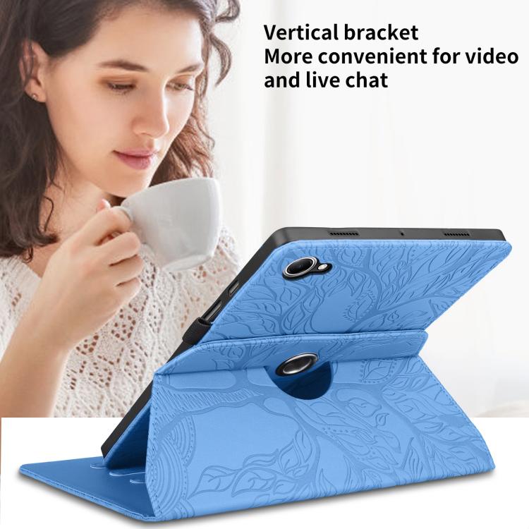 For Xiaomi Redmi K Pad 2 8.8 2026 Tree Life Embossed Rotation Leather Tablet Case(Blue) - Image 6