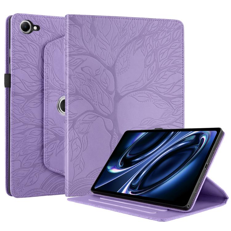 For Xiaomi Redmi K Pad 2 8.8 2026 Tree Life Embossed Rotation Leather Tablet Case(Purple) - Image 2