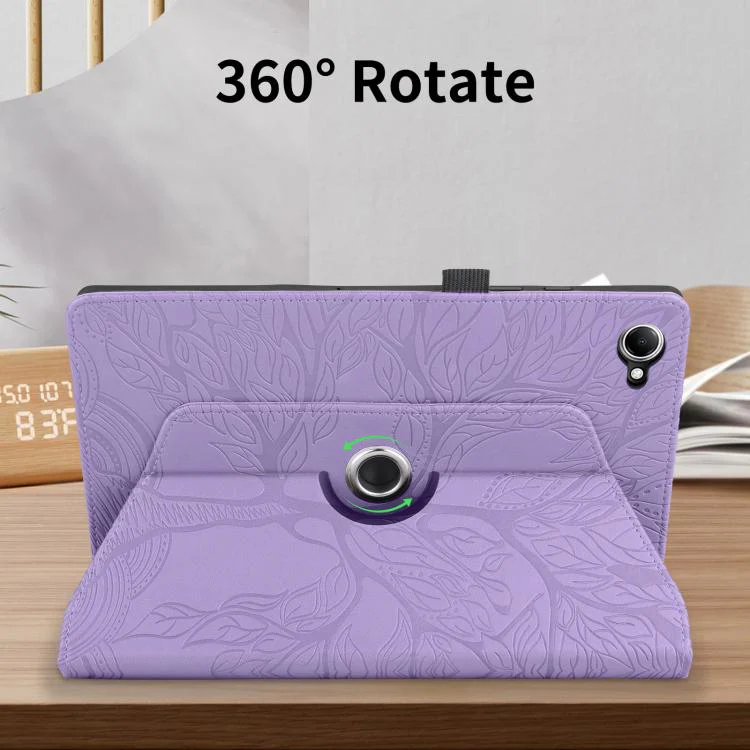 For Xiaomi Redmi K Pad 2 8.8 2026 Tree Life Embossed Rotation Leather Tablet Case(Purple) - Image 7