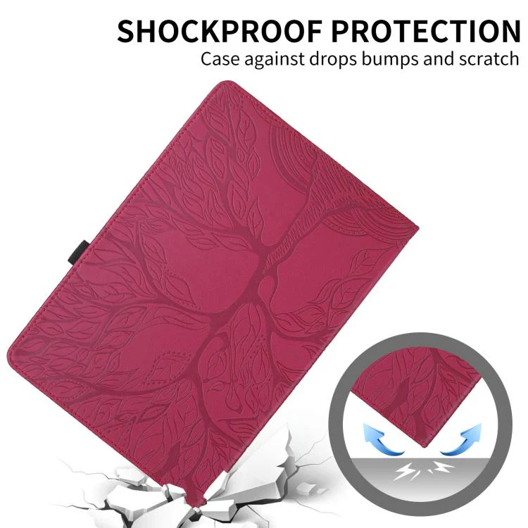 For Xiaomi Redmi K Pad 2 8.8 2026 Tree Life Embossed Rotation Leather Tablet Case(Red) - Image 5