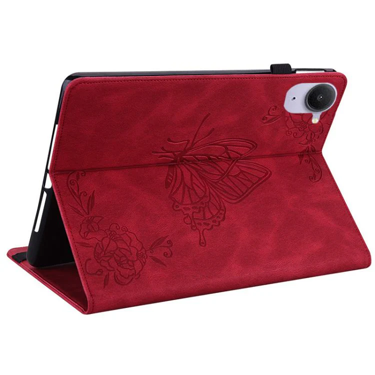 For Xiaomi Redmi K Pad 8.8 inch Butterfly Flower Embossed Leather Tablet Case(Red) - Image 6