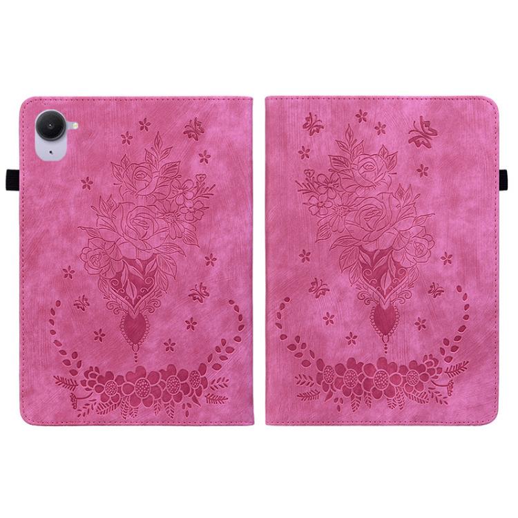 For Xiaomi Redmi K Pad 8.8 inch Butterfly Rose Embossed Leather Tablet Case(Rose Red) - Image 2