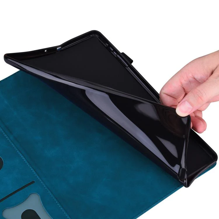 For Xiaomi Redmi K Pad Splicing Shockproof Leather Tablet Case(Blue) - Image 6