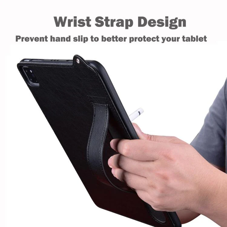 For Xiaomi Redmi K Pad TPU Leather Back Tablet Case with Wristband(Black) - Image 5