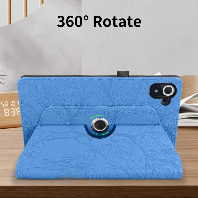 For Xiaomi Redmi K Pad Tree Life Embossed Rotation Leather Tablet Case(Blue) - Image 7