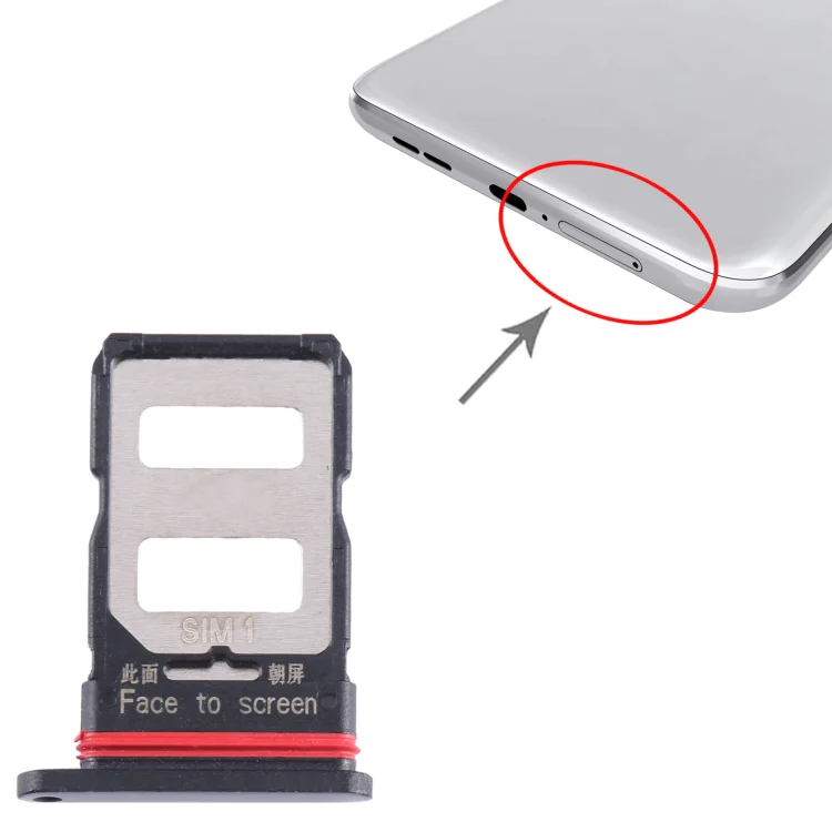 For Xiaomi Redmi K60e SIM Card Tray + SIM Card Tray (Black) - Image 4