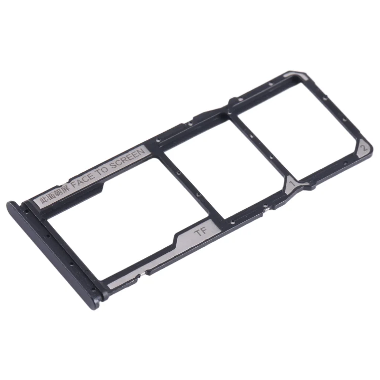 For Xiaomi Redmi Note 12s SIM Card Tray + SIM Card Tray + Micro SD Card Tray (Black) - Image 2