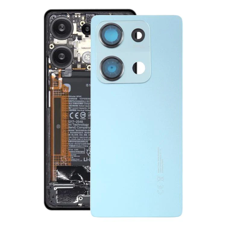 For Xiaomi Redmi Note 14S Original Battery Back Cover with Camera Lens Frame(Blue)
