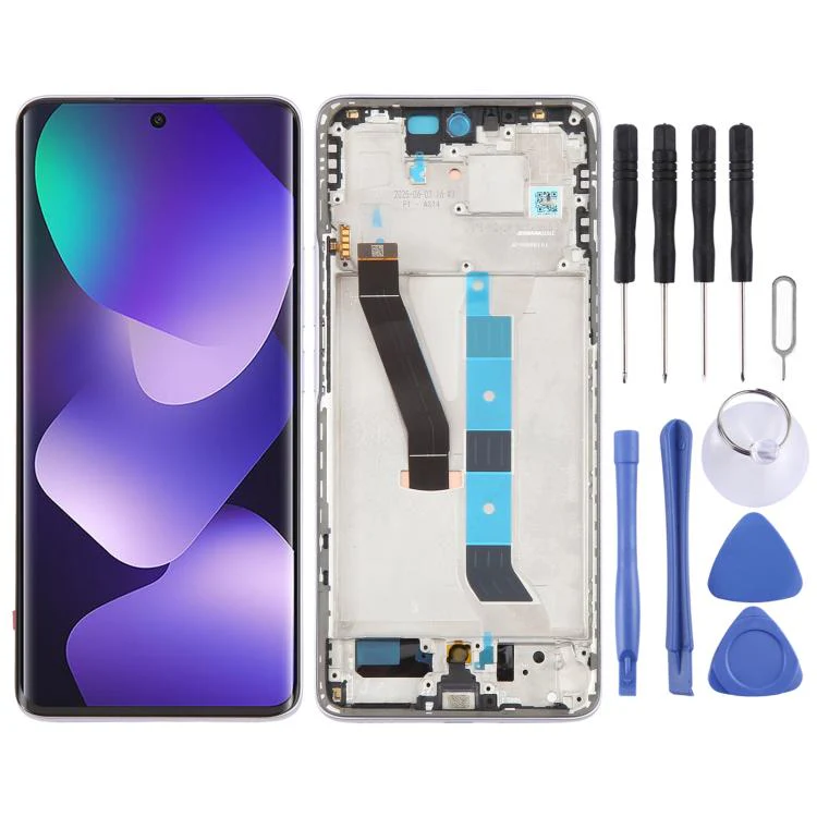For Xiaomi Redmi Note 15 5G Original LCD Screen Digitizer Full Assembly with Frame (Purple)