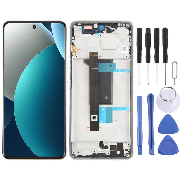 For Xiaomi Redmi Note 15 Pro 4G Original LCD Screen Digitizer Full Assembly with Frame (Silver)