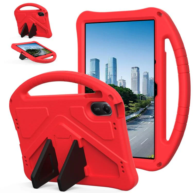 For Xiaomi Redmi Pad 2 11 2025 EVA Shockproof Tablet Case with Holder(Red)