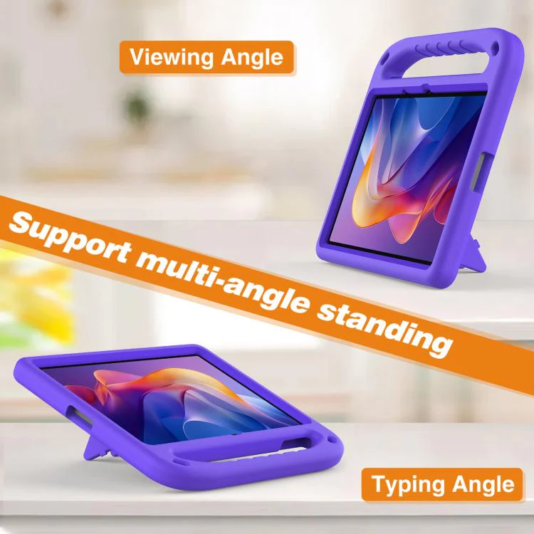 For Xiaomi Redmi Pad 2 11 2025 Handle EVA Shockproof Tablet Case with Holder(Purple) - Image 4