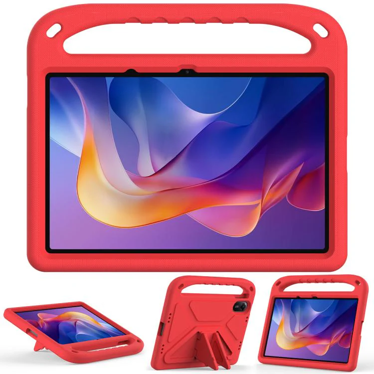 For Xiaomi Redmi Pad 2 11 2025 Handle EVA Shockproof Tablet Case with Holder(Red) - Image 3