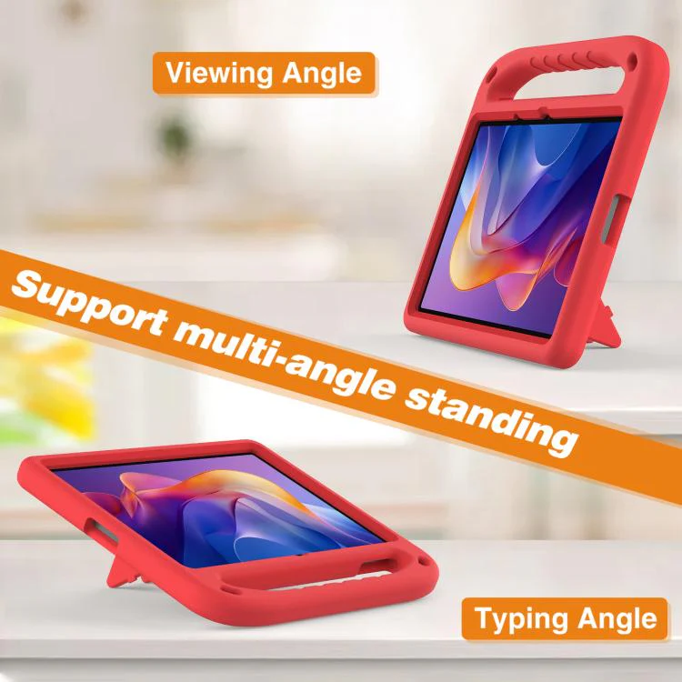 For Xiaomi Redmi Pad 2 11 2025 Handle EVA Shockproof Tablet Case with Holder(Red) - Image 4