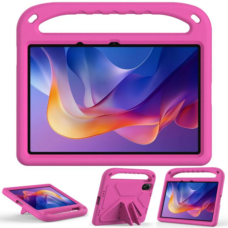 For Xiaomi Redmi Pad 2 11 2025 Handle EVA Shockproof Tablet Case with Holder(Rose Red) - Image 3