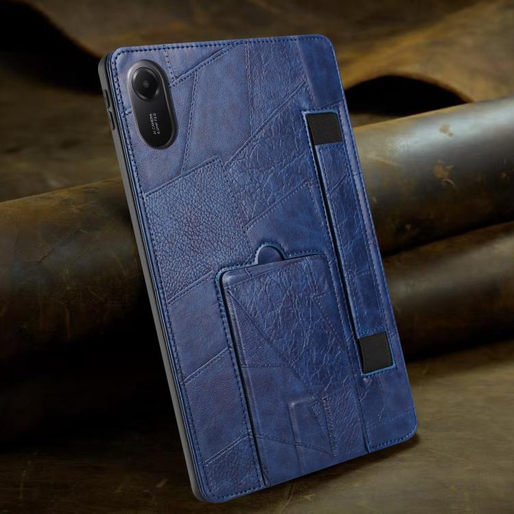 For Xiaomi Redmi Pad 2 11 2025 Wristband Retro Vegan Leather Back Tablet Case with Holder(Blue) - Image 7