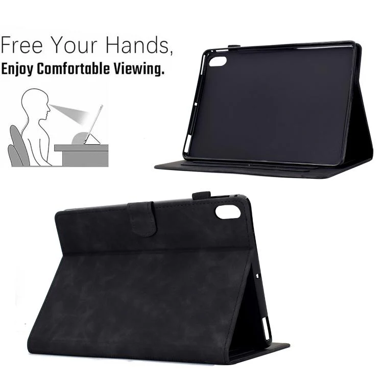 For Xiaomi Redmi Pad 2 Cats Embossed Leather Smart Tablet Case(Black) - Image 6