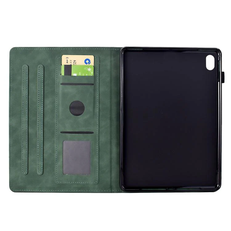 For Xiaomi Redmi Pad 2 Cats Embossed Leather Smart Tablet Case(Green) - Image 4