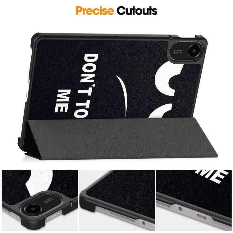 For Xiaomi Redmi Pad 2 Custer Painted 3-Fold Stand Leather Smart Tablet Case(Big Eye ME) - Image 7
