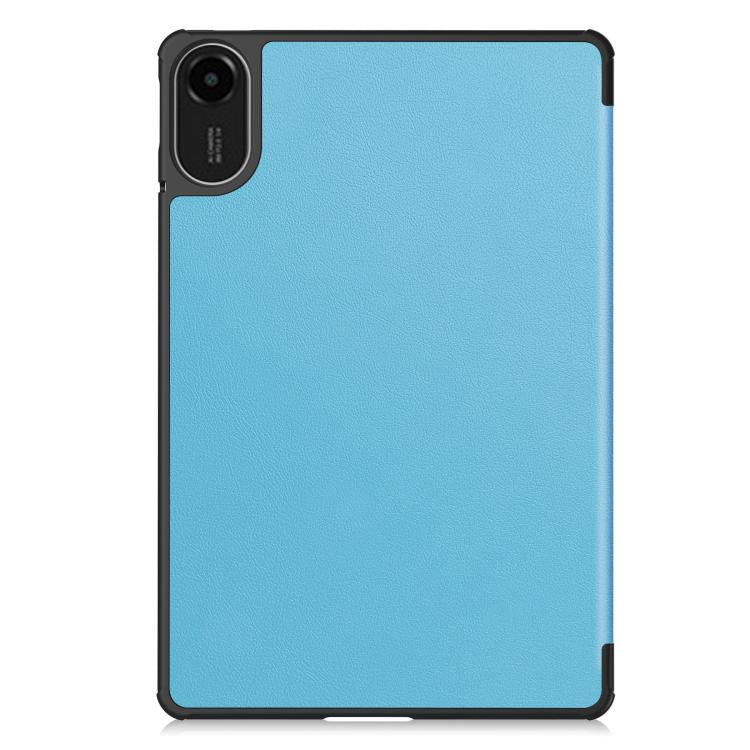 For Xiaomi Redmi Pad 2 Custer Texture 3-Fold Holder Leather Smart Tablet Case(Sky Blue) - Image 3