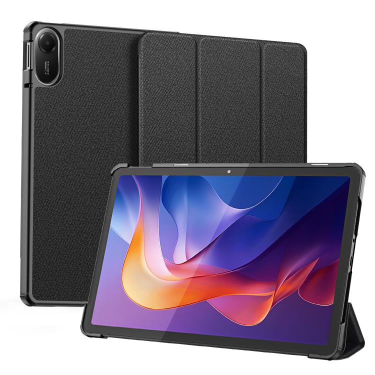 For Xiaomi Redmi Pad 2 DUX DUCIS Domo Series Magnetic Flip Leather Tablet Case(Black) - Image 2