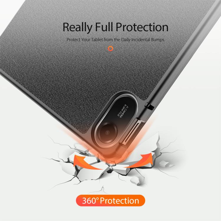 For Xiaomi Redmi Pad 2 DUX DUCIS Domo Series Magnetic Flip Leather Tablet Case(Black) - Image 6