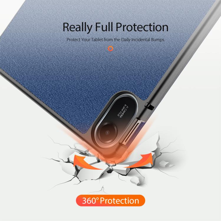 For Xiaomi Redmi Pad 2 DUX DUCIS Domo Series Magnetic Flip Leather Tablet Case(Blue) - Image 6