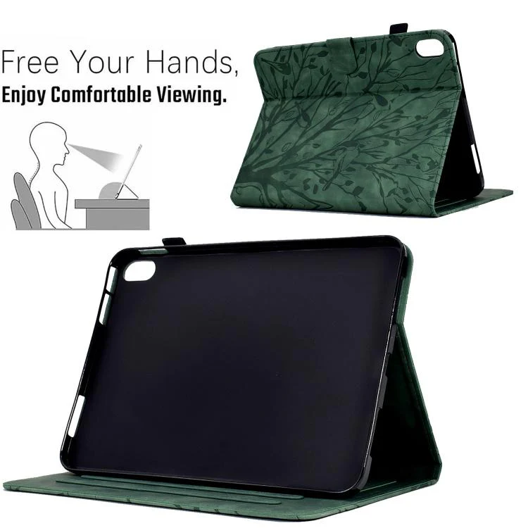 For Xiaomi Redmi Pad 2 Fortune Tree Embossed Leather Smart Tablet Case(Green) - Image 6