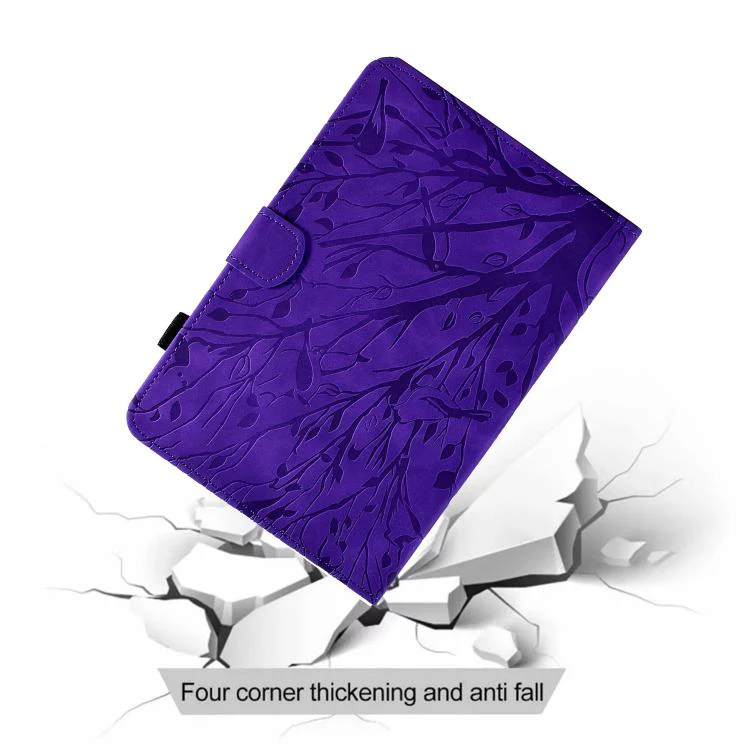 For Xiaomi Redmi Pad 2 Fortune Tree Embossed Leather Smart Tablet Case(Purple) - Image 7