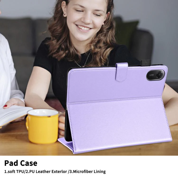 For Xiaomi Redmi Pad 2 / Pad SE 2025 Rhombus Lattice Leather Tablet Case(Purple) - Image 6