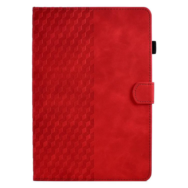 For Xiaomi Redmi Pad 2 Rhombus Embossed Leather Smart Tablet Case(Red) - Image 2