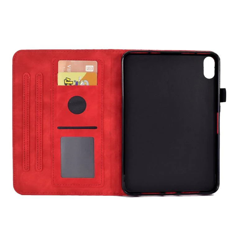 For Xiaomi Redmi Pad 2 Rhombus Embossed Leather Smart Tablet Case(Red) - Image 4