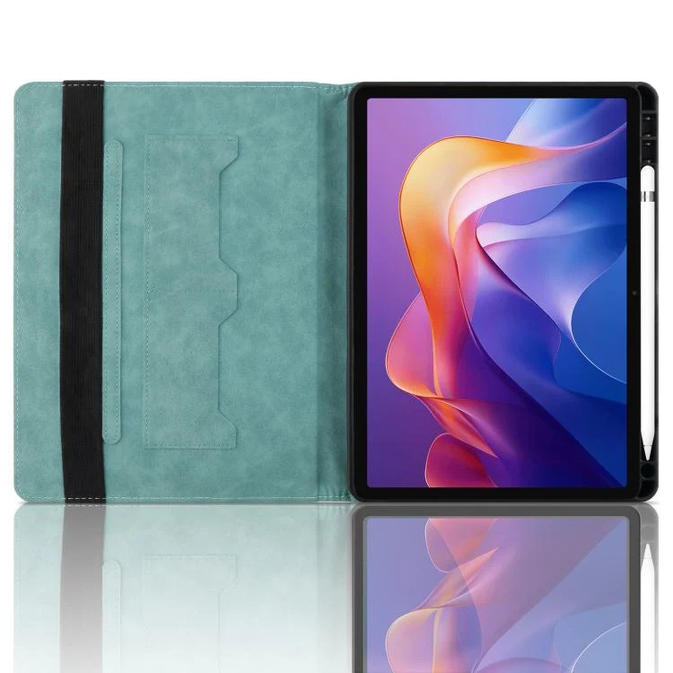 For Xiaomi Redmi Pad 2 Rhombus Embossing Leather Tablet Case(Green) - Image 4