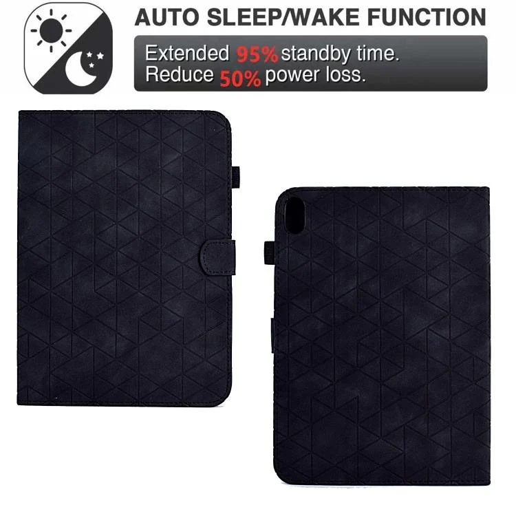 For Xiaomi Redmi Pad 2 Rhombus TPU Smart Leather Tablet Case(Black) - Image 5