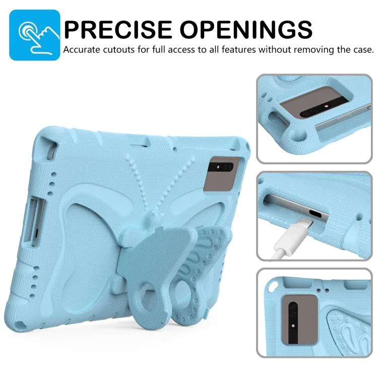 For Xiaomi Redmi Pad 2 /SE 11 2025 Butterfly Bracket EVA Shockproof Tablet Case(Light Blue) - Image 2