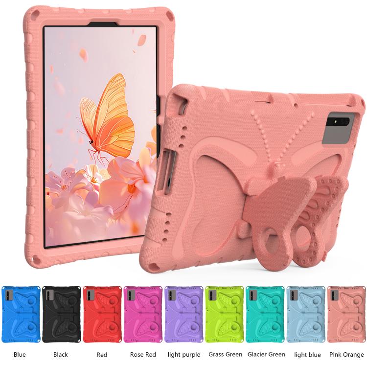 For Xiaomi Redmi Pad 2 / SE 11 2025 Butterfly Bracket EVA Shockproof Tablet Case(Pink Orange) - Image 6
